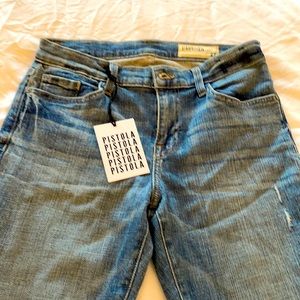 Revolve Pistola High Rise Raw Hew Cuffed size 27